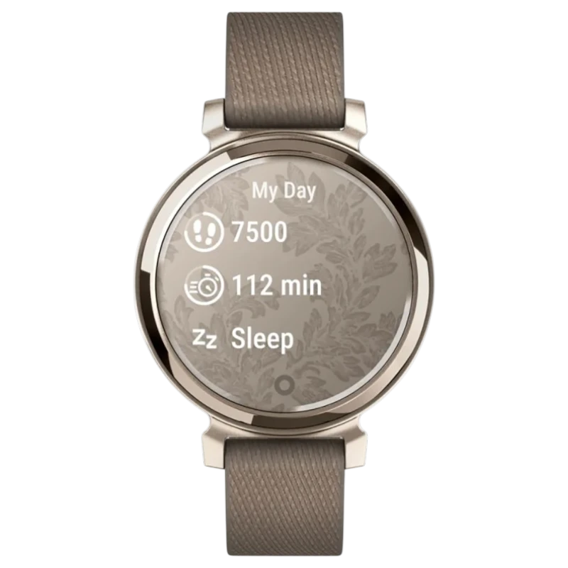 Спортивные часы Garmin Lily 2 Classic, нейлоновый ремешок кофейного цвета