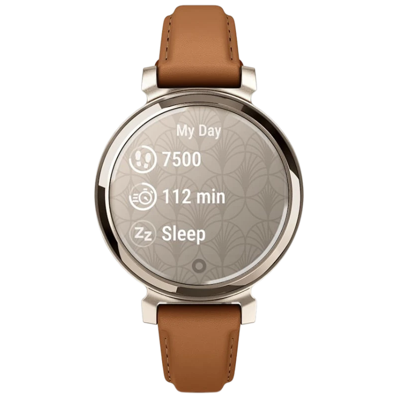 Спортивные часы Garmin Lily 2 Classic, рыжевато-коричневый кожаный ремешок